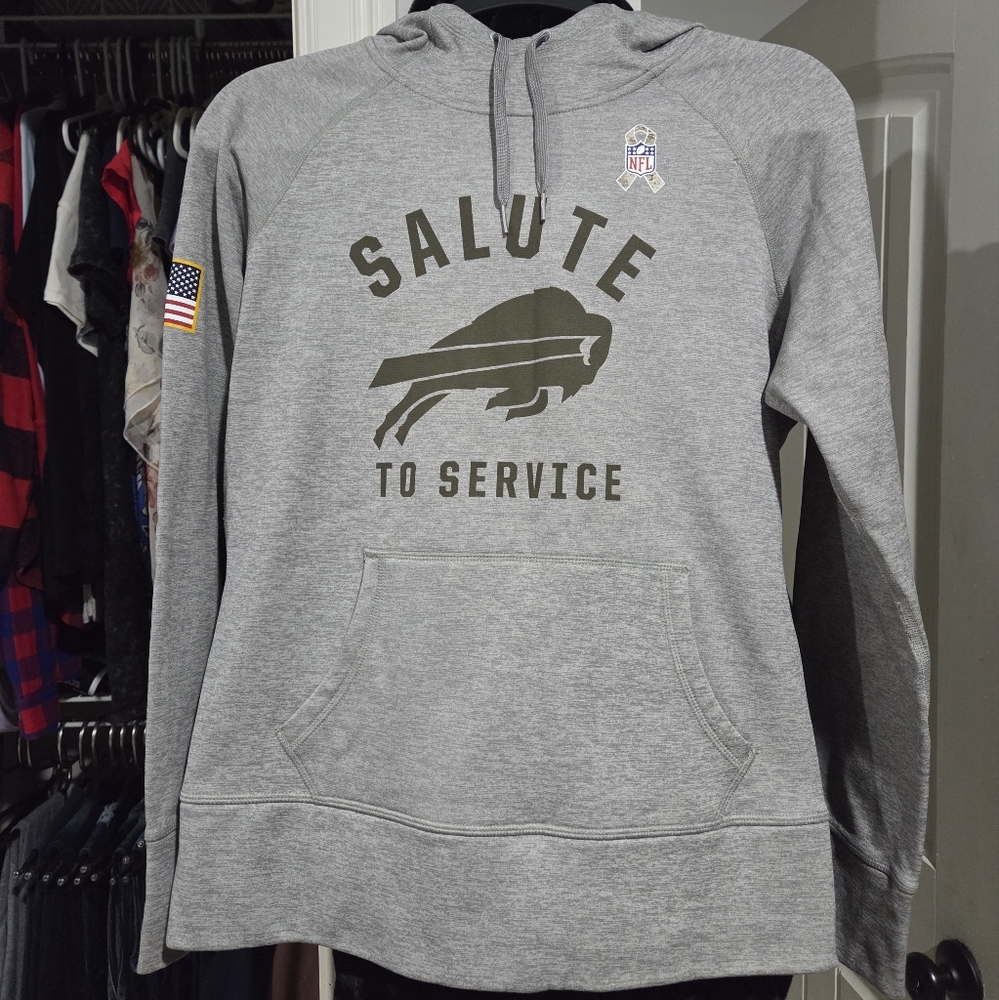 NFL Gray "Salute to Service" Buffalo Bills Hoodie